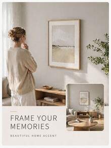 3 Px/Set Of 30x30/25x25/20x 20cm Multi-Color Photo Frame, Exquisite Large Size Photo Frame, Suitable For Wall Decoration - Multicolor - View 7