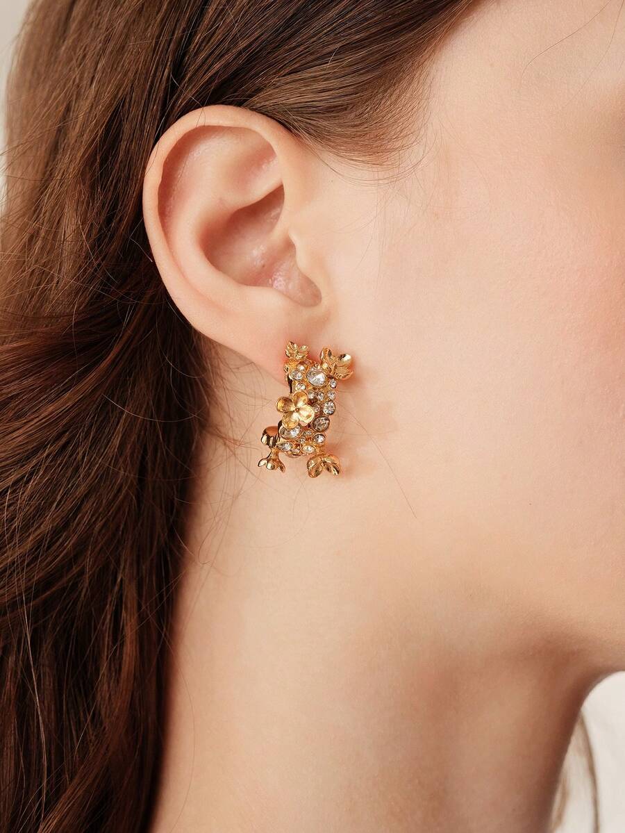 MOTF WOMEN'S FASHION EARRINGS, PREMIUM/ELEGANT/NOBLE/EVERYDAY/MINIMALIST, PEARL/CRYSTAL, PERFECT FOR MOM/LADY/GIRL/MOTHER, SUMMER/BEACH/PROM/PARTY/VACATION/VACATION, ENGAGEMENT/WEDDING/COMMITMENT, BRIDE, HEART/FLORAL, FAIRY/MERMAID STYLE - Multicolor - View 1