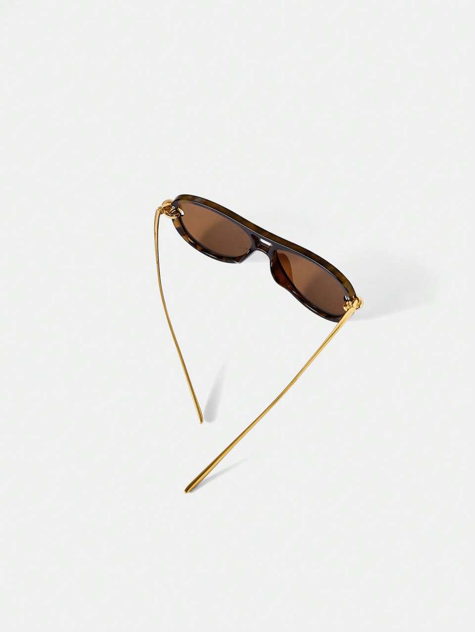 LIGHT LUXURY RETRO STYLE AMBER PATTERN SUNGLASSES, SLOUCHY RETRO STYLE TORTOISESHELL SUNGLASSES, DAILY COMMUTING VERSATILE TORTOISESHELL SUNGLASSES, RETRO PILOT METAL GLASSES LEGS