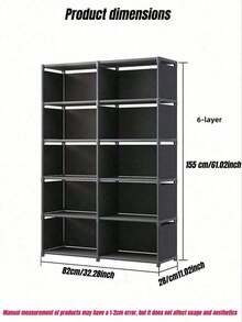 Estantería de almacenamiento, de piso a techo, uso doméstico simple, gabinete de almacenamiento de varias capas para sala de estar, estantería, gabinete de almacenamiento de esquina de pared - Multicolor - Ver 7
