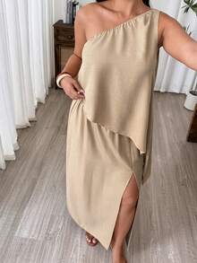 Plus Size Modest Sets - Khaki - View 5