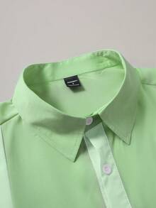 Genlund Men's Solid Color Casual Versatile Daily Wear Shirt - Multicolor - View 4