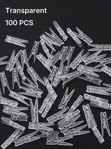 Plastic Clips, Photo Clips, Colorful Mini Photo Clips, Transparent Acrylic Clips, Wholesale For Christmas Decorative String Lights. - multicolor - View 9
