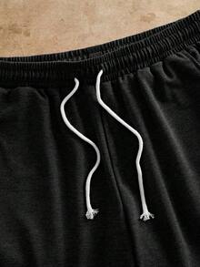 HIMLAND 男士休閒熊圖案T恤短褲套裝 - 彩色 - 查看 4