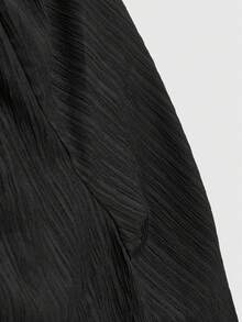 SHEIN Essnce 女士纯色系腰阔腿宽松休闲裤 - 薄荷綠 - 查看 11