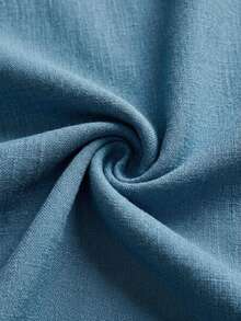 Anewsta Essential Summer Women's Designed Pleated Wide Leg Draped Blue Casual Elegant Suit Pants, Summer Work Outfits For Women, Office Outfits For Women - Dusty Blue - View 6