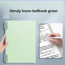 1pc Macaron B5 Loose-Leaf Notebook, Removable Coil, Comfortable To Use, High School Student A4 Stylish Notepad - Multicolor - View 13