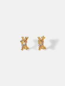 MOTF WOMEN'S FASHION EARRINGS, PREMIUM/ELEGANT/NOBLE/EVERYDAY/MINIMALIST, PEARL/CRYSTAL, PERFECT FOR MOM/LADY/GIRL/MOTHER, SUMMER/BEACH/PROM/PARTY/VACATION/VACATION, ENGAGEMENT/WEDDING/COMMITMENT, BRIDE, HEART/FLORAL, FAIRY/MERMAID STYLE - Multicolor - View 2