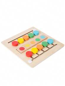 MINKOJA Wooden Color Matching Movement Game, Color Recognition Interactive Toy For Boys And Girls Ages 3+, Parent-Child Interactive Game - Multicolor - View 11
