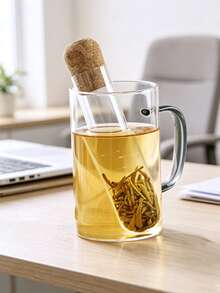 Creative Transparent Tea Strainer Heat-Resistant Glass Teaware Tea Infuser Filter Tea Maker Test Tube New Internet-Hit Tea Filter - Clear - View 4