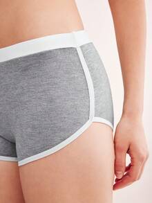 Eraneu Damen-Hauskleidung Hosen, Mädchen Lässig Shorts, Outdoor Sport Hosen, 1 Stück - Grau - Übersicht 4