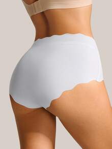 Barelissa 1 pieza Bragas triangulares sin costuras de unicolor y cómodas - Gris - Ver 5
