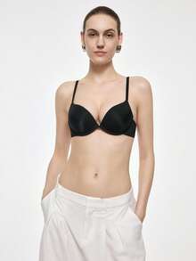 Bralution 2pcs Women's Minimalist Solid Color Wire-Free Bras - Multicolor - View 5