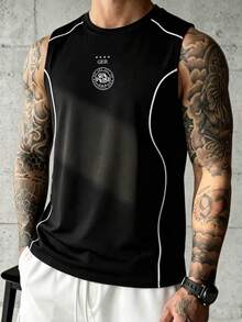 Gym Rark Camiseta sin mangas deportiva con ribete de bloques de color para hombre - Multicolor - Ver 1