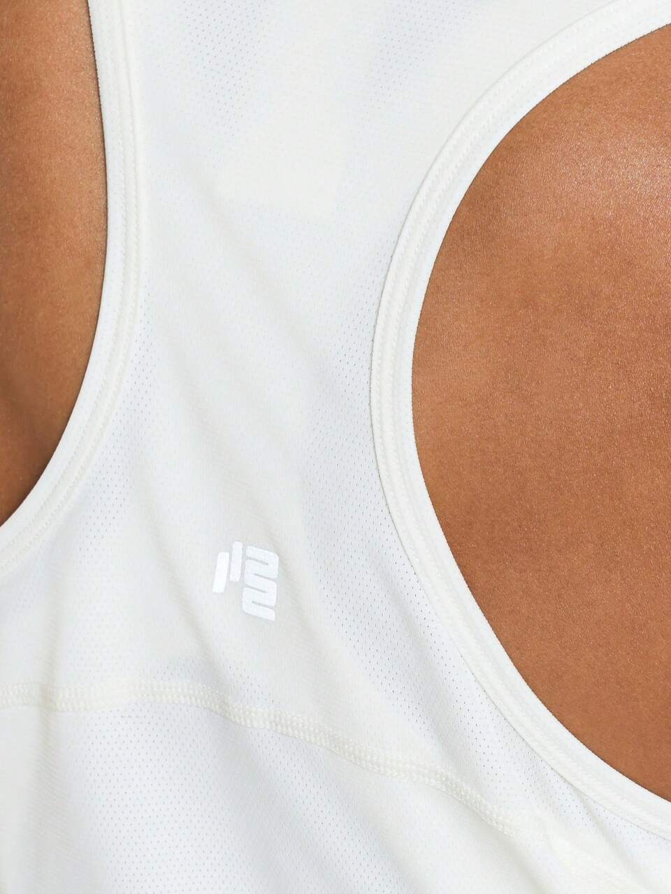 11SKNDS Racerback Tank Top With Scoop Neck Lightweight Performance Mesh Back Detail Relaxed Fit Active Sports Sleeveless Tee With Sweat-Wicking, Stretchy, Breathable, Quick-Dry & Buttery-Soft, For Gym Workout Fitness Yoga Pilates Studio, Running, Training & Hy-Rox
