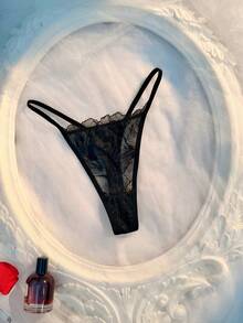 Crystal Vow Set Lingerie Seksi 6 Potong dengan Penutup Depan dan Motif Renda untuk Wanita - MultiWarna - View 6