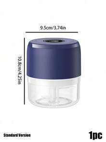 Teckwe 1PC Garlic Grinder, Garlic Shredder, Household Garlic Mincer, Food Processor, Mini Electric Garlic Press, Grinder For Garlic, Ginger, Scallions, And Other Seasonings; An Essential Household Item. - Multicolor - View 8