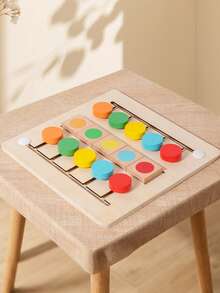MINKOJA Wooden Color Matching Movement Game, Color Recognition Interactive Toy For Boys And Girls Ages 3+, Parent-Child Interactive Game - Multicolor - View 9