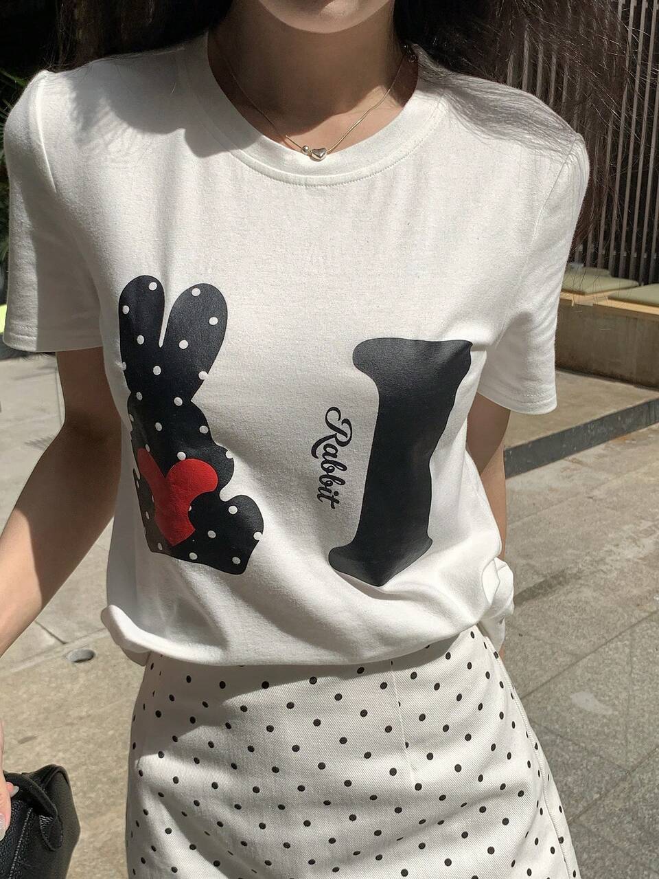Women's Letter Print Round Neck Short Sleeve Casual Versatile T-Shirt Summer Graphic Tees
