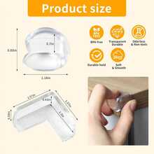 10/20/30pcs Clear Silicone Corner Guards, Soft Adhesive Furniture Edge Bumpers For Baby Proofing, Transparent Table Corner Protectors, Multiple Shapes Available - default - View 3
