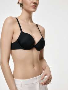 Bralution 2pcs Women's Minimalist Solid Color Wire-Free Bras - Multicolor - View 7
