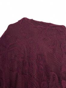 Firerie Damen-Spitzen-Kleid, figurbetont, asymmetrische Schulter, Meerjungfrau-Schnitt, tiefes Burgunderrot, langes Kleid, formelles Abendkleid, Hochzeit, Nacht, Bar, Party, Firmenfeier, Sommer, sexy - Bordeaux - Übersicht 7