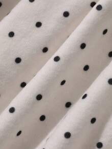 Dazy Plus Cardigan Kasual Lengan Panjang Warna Polos dengan Ikatan Depan, Motif Polkadot Kecil Modis, dan Hiasan Rumbai, Camisole Panjang, Set 2 Potong untuk Musim Semi, Musim Panas, Musim Gugur, Atasan yang Lucu - Aprikot - View 3