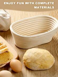1 buah, Keranjang Pengembang Adonan Roti, Keranjang Pengembang Adonan Roti Oval dengan Lapisan Pengembang, Keranjang Pengembang Adonan Rotan Alami untuk Adonan Roti Sourdough untuk Pembuatan Roti, Pemanggangan, Fermentasi, Peralatan Pemanggang, Peralatan Dapur, Aksesoris Dapur - MultiWarna - View 3