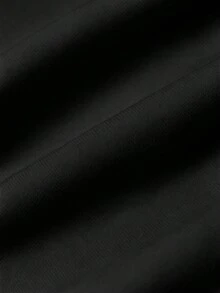 PAVTROS 男士夏季休闲字母印花抽绳腰短裤 - 黑色 - 查看 4