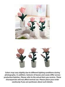 1PC Tulip Flower  Night Light,, Bedroom Decor, Living Room Decor, Home Decor, Wedding Decor, Holiday Decor, Birthday Gifts - Flower night light - View 4