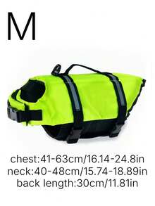 Dog Life Jacket, Adjustable Dog Swimsuit, Shark Style High Buoyancy With Rescue Handle, Suitable For Small, Medium And Large Dogs Swimming And Rowing - Green - View 7
