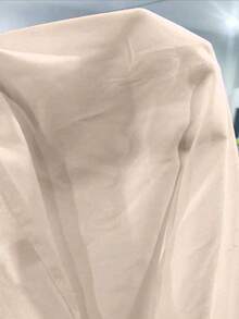 VENTUSAIL 男士夏季休闲度假风格撞色蕾丝短袖宽松衬衫 - 杏色 - 查看 6