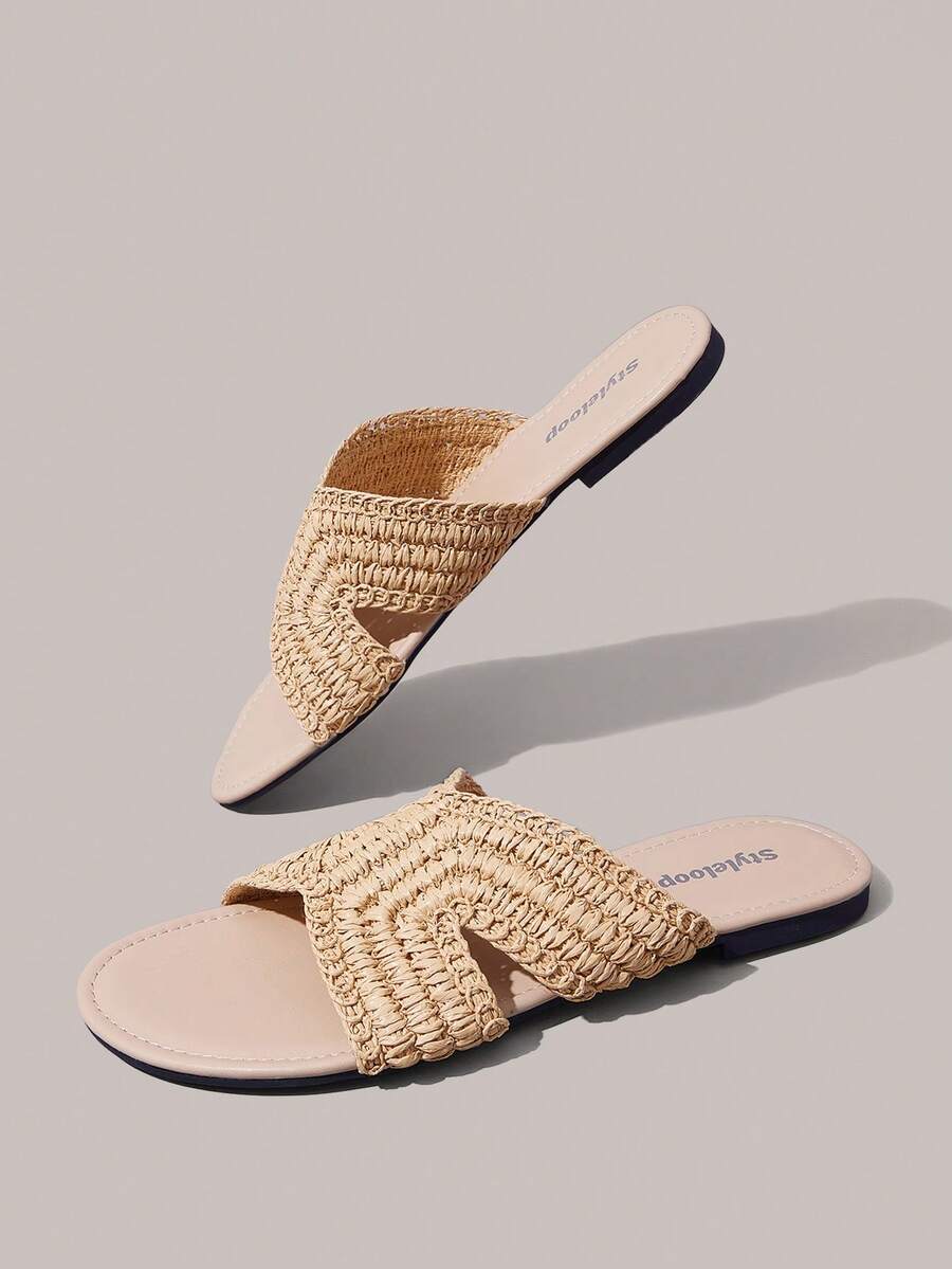 Styleloop Señoras, Uñas de Sauce, Hebillas, Zapatos Planos. - Albaricoque - Ver 1