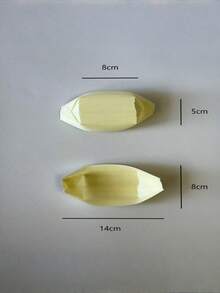 Disposable Boat-Shaped Plates, Suitable For Appetizers, Sushi, And Snacks - Ideal For Weddings, Birthday Parties, And Other Occasions. Disposable Wooden Boat-Shaped Plates, Designed For Both Catering And Home Use. - Monochrome - View 6