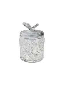 Cirelle 1pc Crystal Glass Storage Jar Details With Delicate Accents For Cozy Diningroom Delivering Exquisite Presence For Aesthetic Display - Multicolor - View 8
