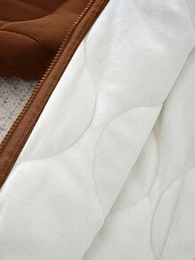 Cozy Pixies 嬰兒男孩嬰兒女孩秋冬休閒百搭立體耳連帽 - 棕色 - 查看 4