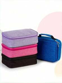 Roll-Up Pencil Bags - Gray - View 7