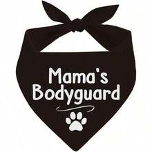 1 pieza Bandana de perro guardián de la madre de 24.8"X11", pañuelo triangular para perro mediano, pañuelo negro para mascota, regalo perfecto para amantes de los perros - Multicolor - Ver 9