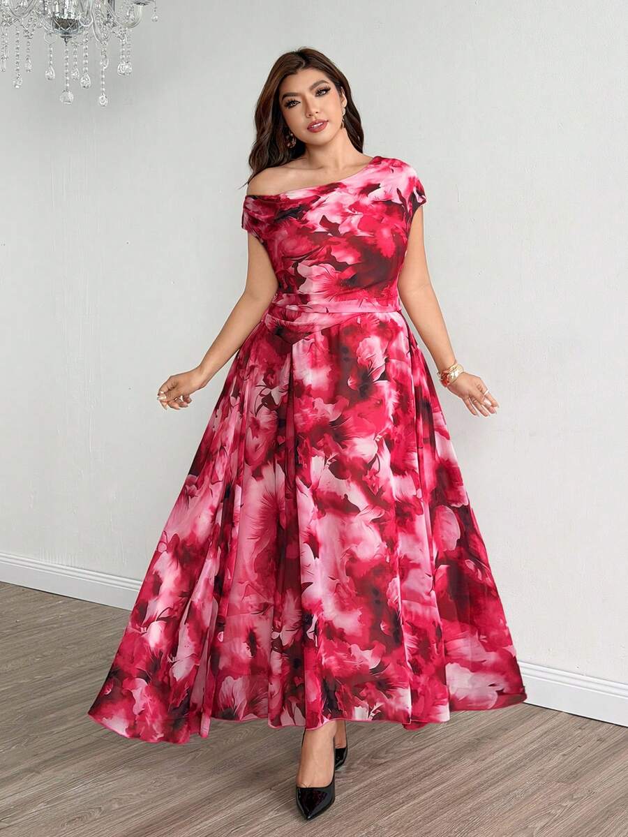 Modelyn Plus Size Women's Celestial Elegant Romantic Cinched Waist ...