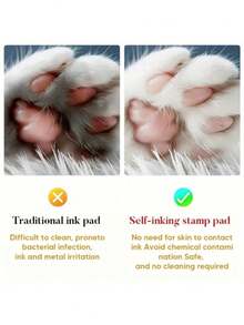 1 Set And Photo Frame Pet Paw Print Kit With Embossing Plate For Dogs Cats Hamsters Small Animals Permanent Clean Smudge Proof Impression Capture Memorial Keepsake Gift For Pet Lovers Owners Anniversary Birthday New Year Home Decor Craft Activity - Multicolor - View 12