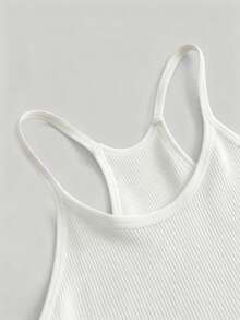 SHEIN 女款素色休閒百搭日常穿著運動細肩帶背心 3件/組 - 彩色 - 查看 7