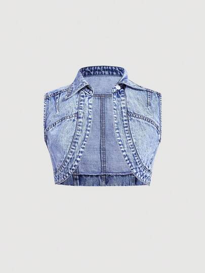 Sweetra Women's Casual Daily Denim Jacket