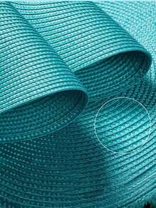 1/4/6//8/12PCS Alas Meja Bundar Anyaman PP Biru Muda 15 Inci Tahan Panas Anti Selip Dapat Dicuci untuk Dekorasi Pernikahan, Pesta Liburan, Dapur, Ruang Makan, Natal, dan Tahun Baru - Baby Blue - View 7