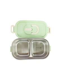 Rectangular Lunch Box, Student Bento Box, Double-Compartment Insulated Lunch Box, 304 Stainless Steel, Keeps Food Warm For 12 Hours - 1/2 size - View 5