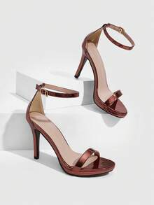 CUCCOO SZL Women's Fashionable Elegant Heeled Sandals For Party And Commute Spring Shoes Prom Heels Summer Shoes - Bronze - View 1