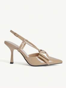 CUCCOO CHICEST Women's Fashion Bow Peep-Toe High-Heel Shoes - Brown - View 3