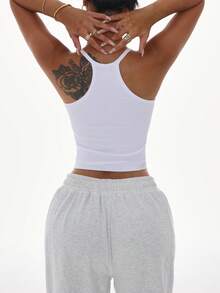 SHEIN 女款素色休閒百搭日常穿著運動細肩帶背心 3件/組 - 彩色 - 查看 4