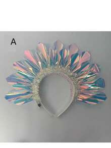 Crown And Color‑Changing Light‑Up Headband For Fashion, Light‑Up And Sparkling Headband For Nightclub Parties - Multicolor - View 12