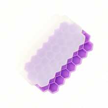 1pc Mini Honeycomb Shaped Ice Cube Tray, Reusable Silicone Ice Mold Suitable For Whiskey, Cocktails, Juices And More, Perfect For Halloween, Christmas And Celebration Events - Multicolor - View 14