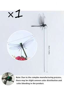 10pcs Realistic Dragonfly Decor, 3D Dragonfly Garden Stake, Dragonfly Garden Ornament, Yard Decoration, Movable Dragonfly Stake, Modern Dragonfly Design Garden Decor With Stem, Suitable For Garden/Shop/Home Wall Dec - multicolor - View 13